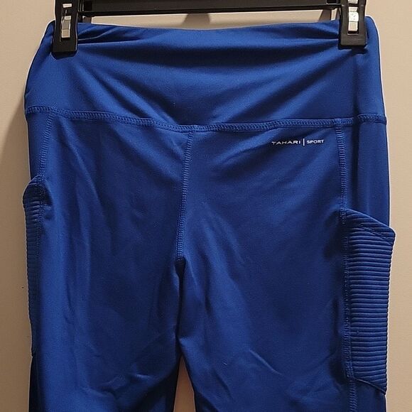 Tahari Sport Leggings Blue Small - Picture 4 of 6